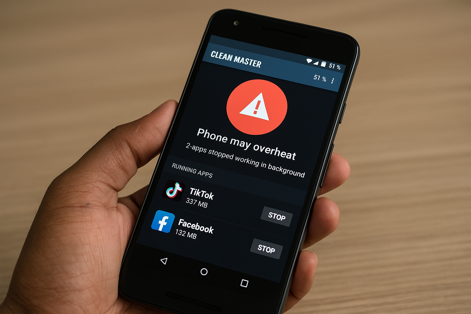 Clean Master identifies apps that crash your phone in the background