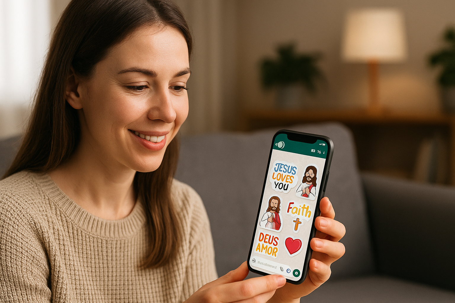 Pegatinas del Evangelio y la Biblia en WhatsApp